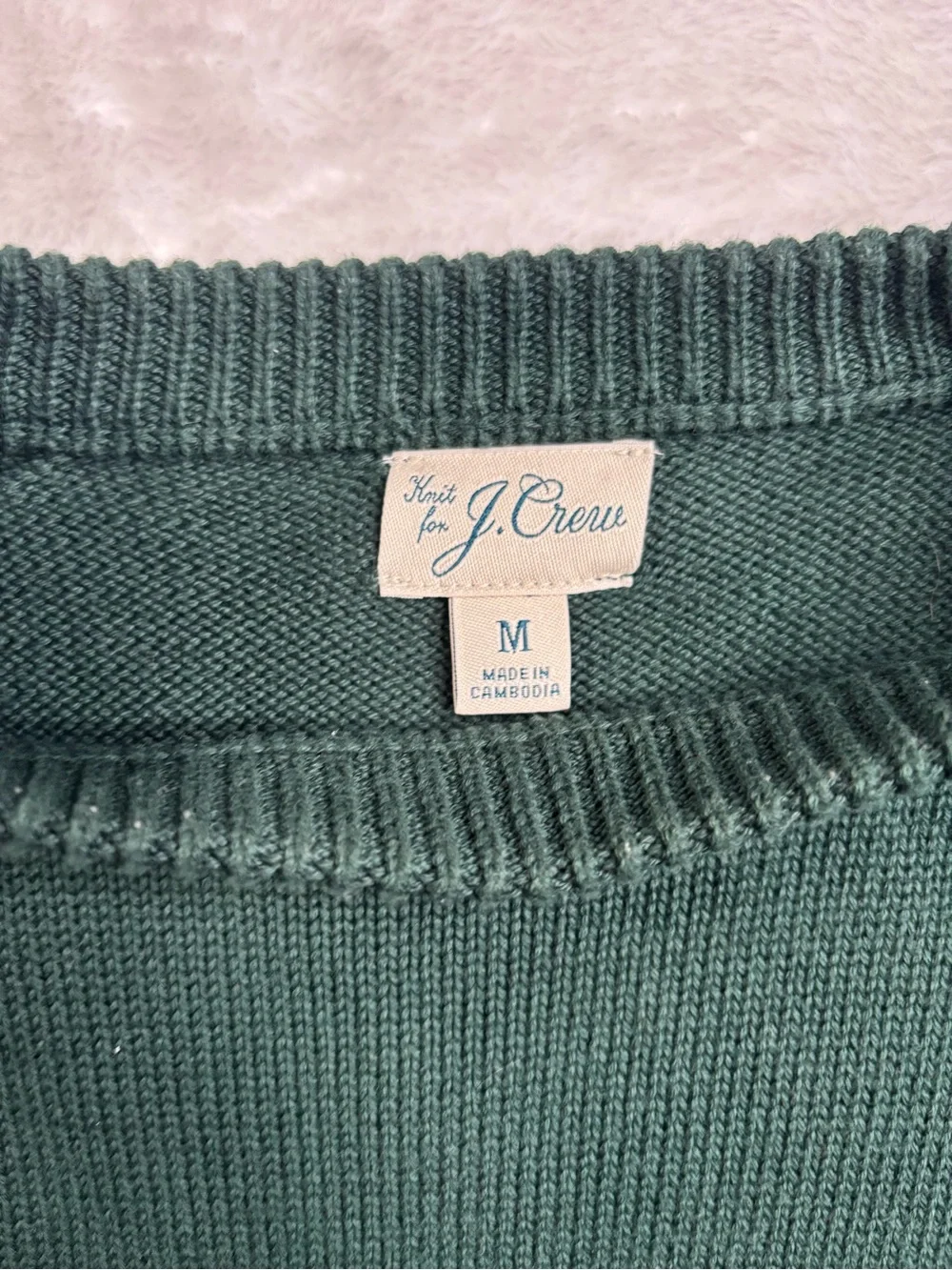 Vintage J. Crew Dark Green Crewneck Sweater